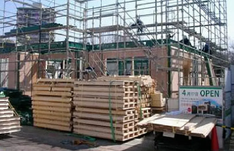 ２階建て方〜外壁パネル