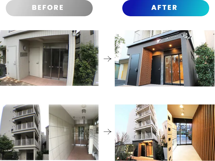 before after