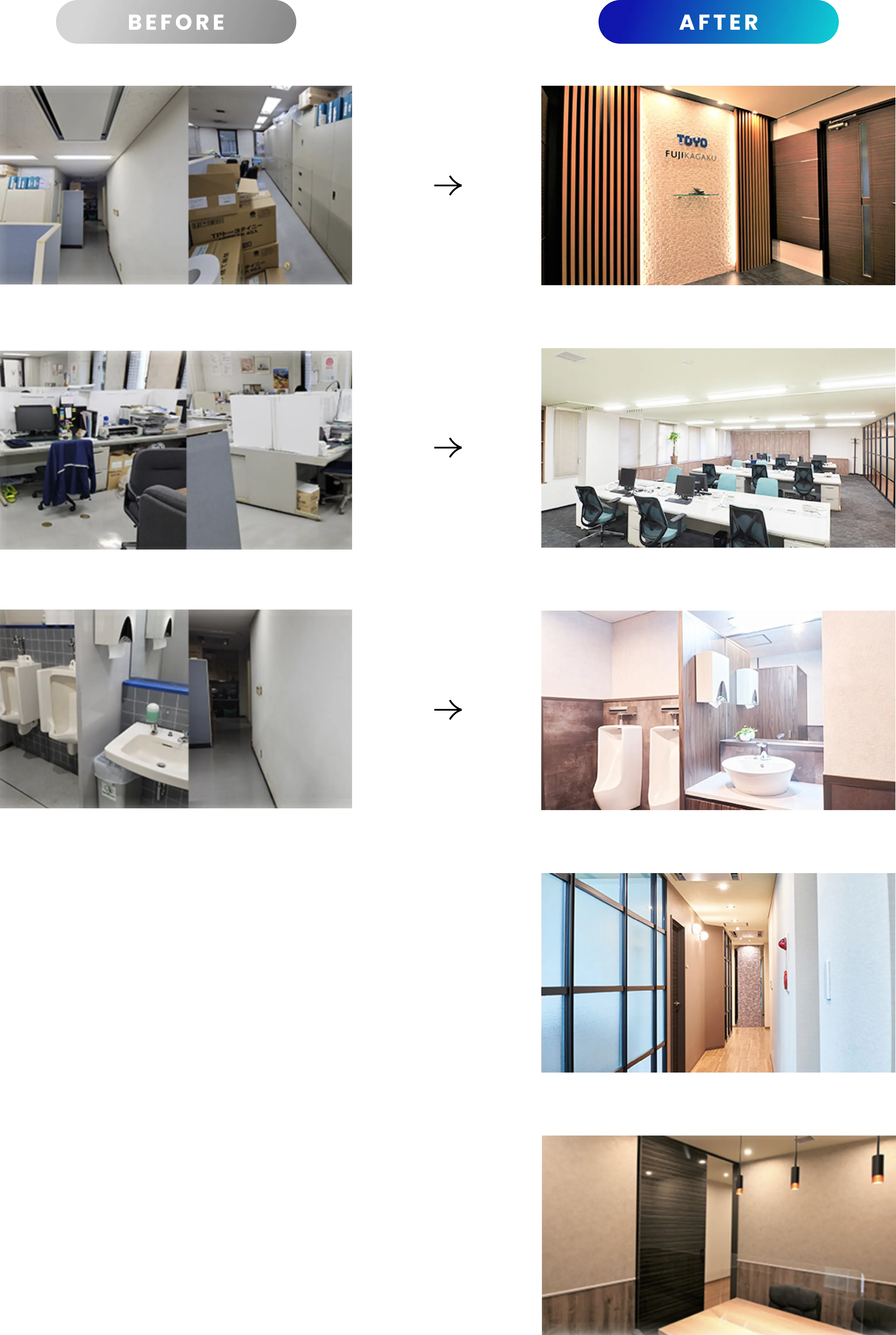 before after
