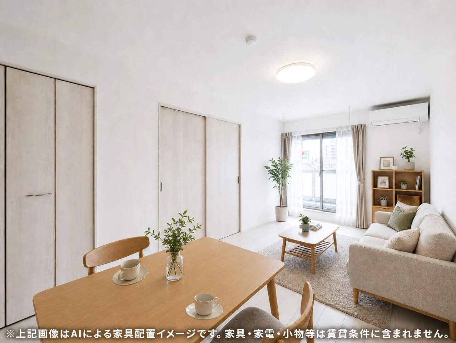 落ち着いた外観の1LDK物件