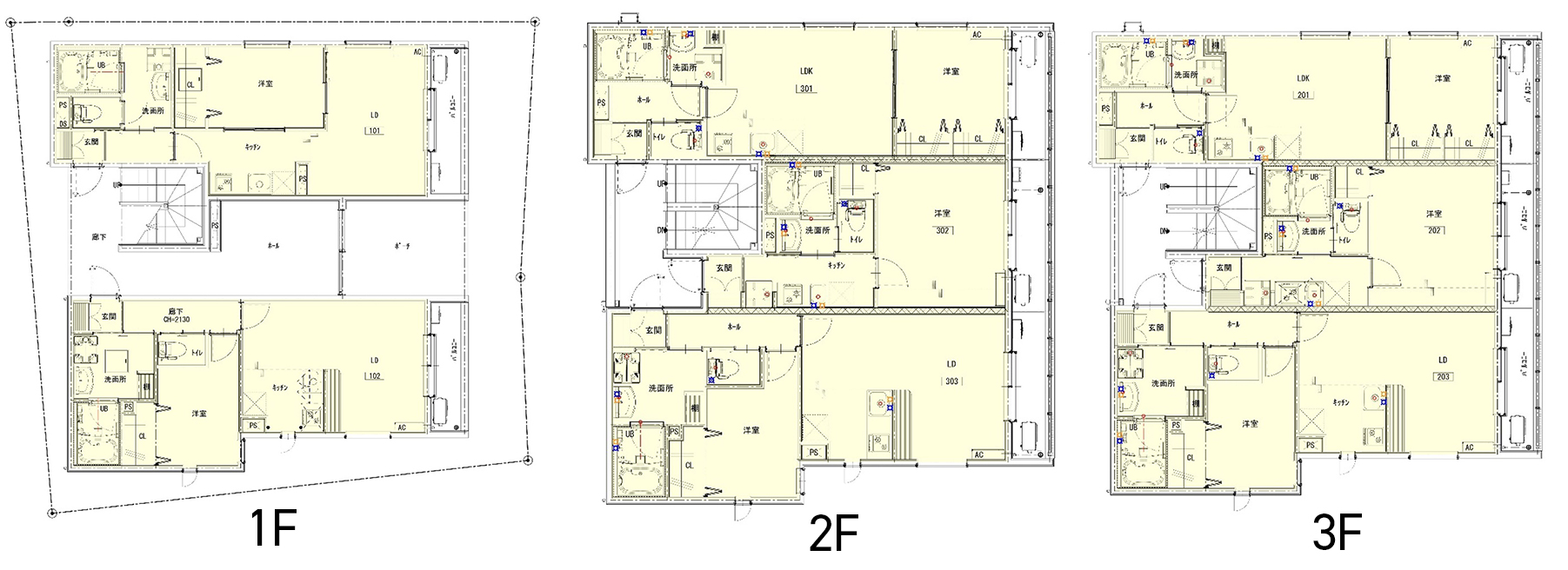 渋谷区本町6丁目計画 図面