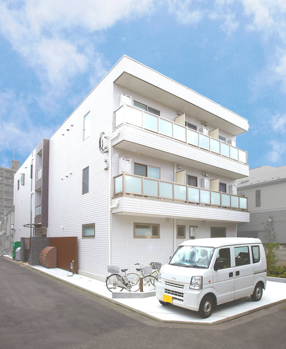 店舗・賃貸・オーナー住居の併用３階建